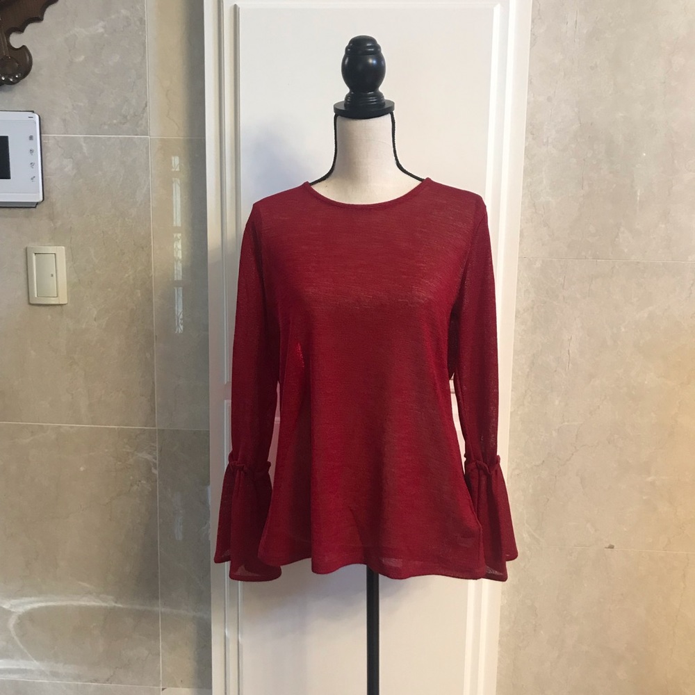 Michael Kors Red Blouse NWT